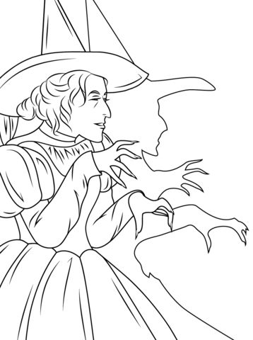 Evil Witch Coloring Pages