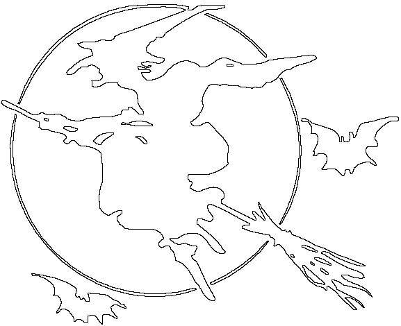 Halloween Flying Witch Coloring Pages 577x470 Halloween Flying Witch Coloring Pages