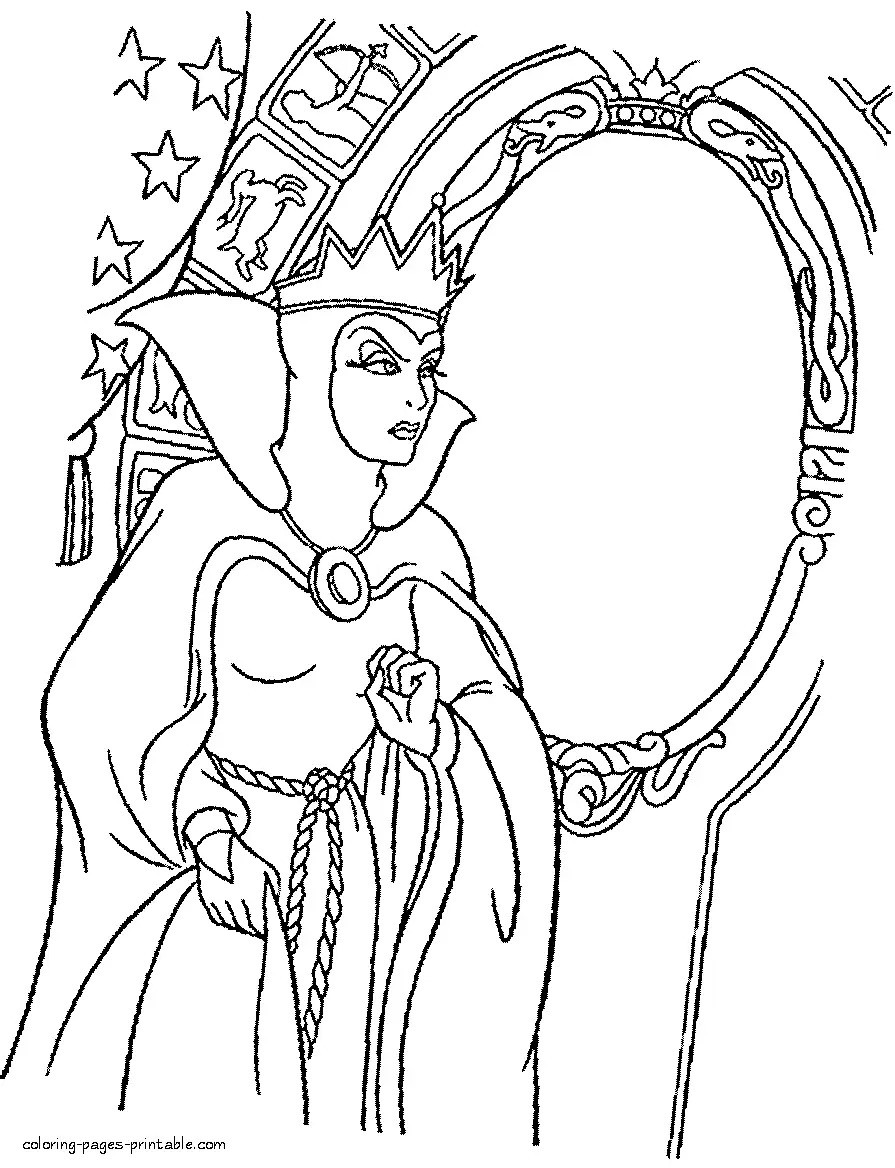 Snow White And The Seven Dwarfs Coloring Pages 5 Disney At Evil 895x1168 Snow White And The Seven Dwarfs Coloring Pages 5 Disney At Evil