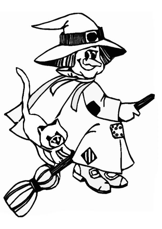 Free Printable Witch Coloring Pages For Kids 620x875 Free Printable Witch Coloring Pages For Kids