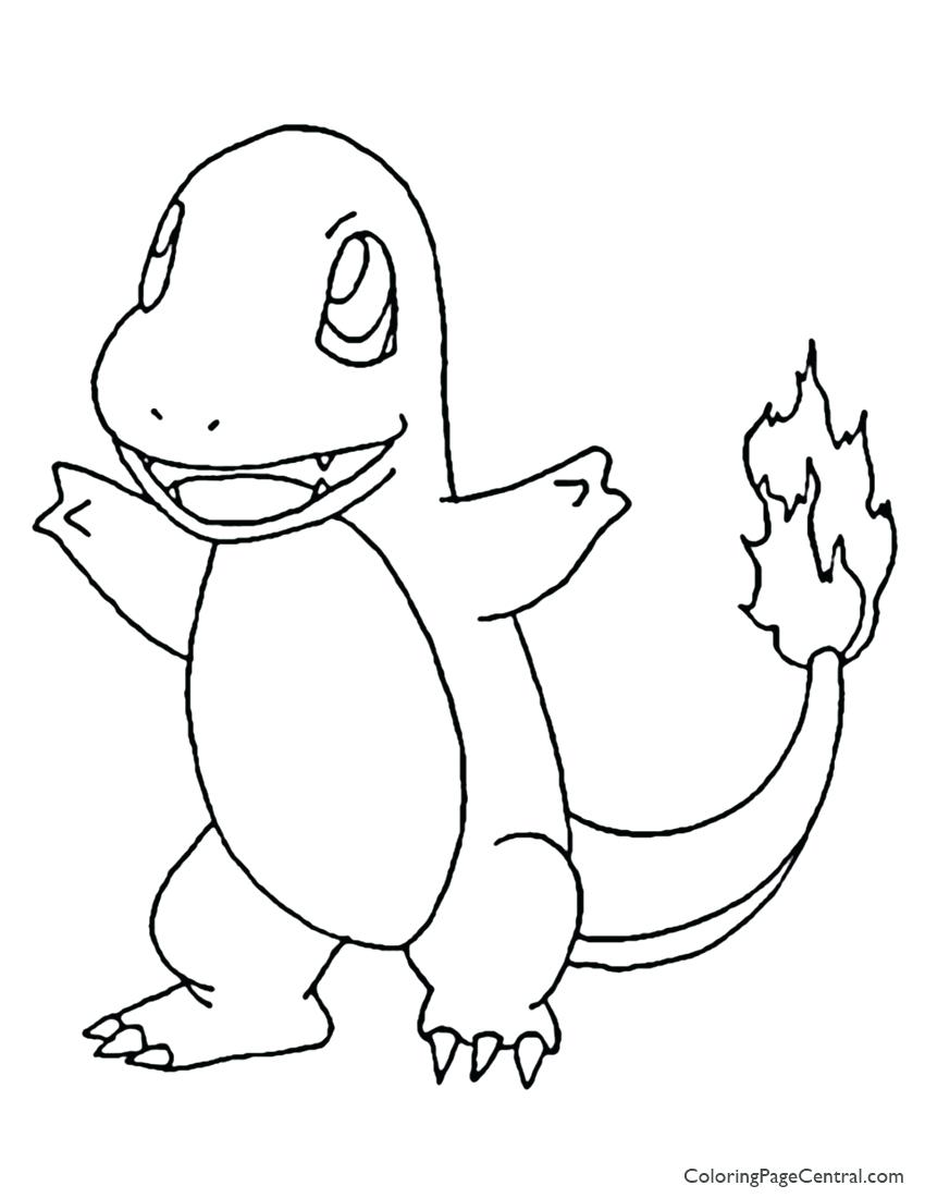 850x1100 Coloring Page ~ Charmander Coloring Pages Page Evolution