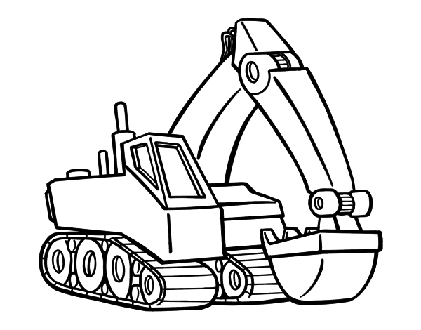 600x470 22 Digger Coloring Page, Free Coloring Pages Of Digger