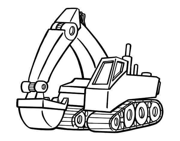 600x470 Excavator Coloring Pages Get Bubbles