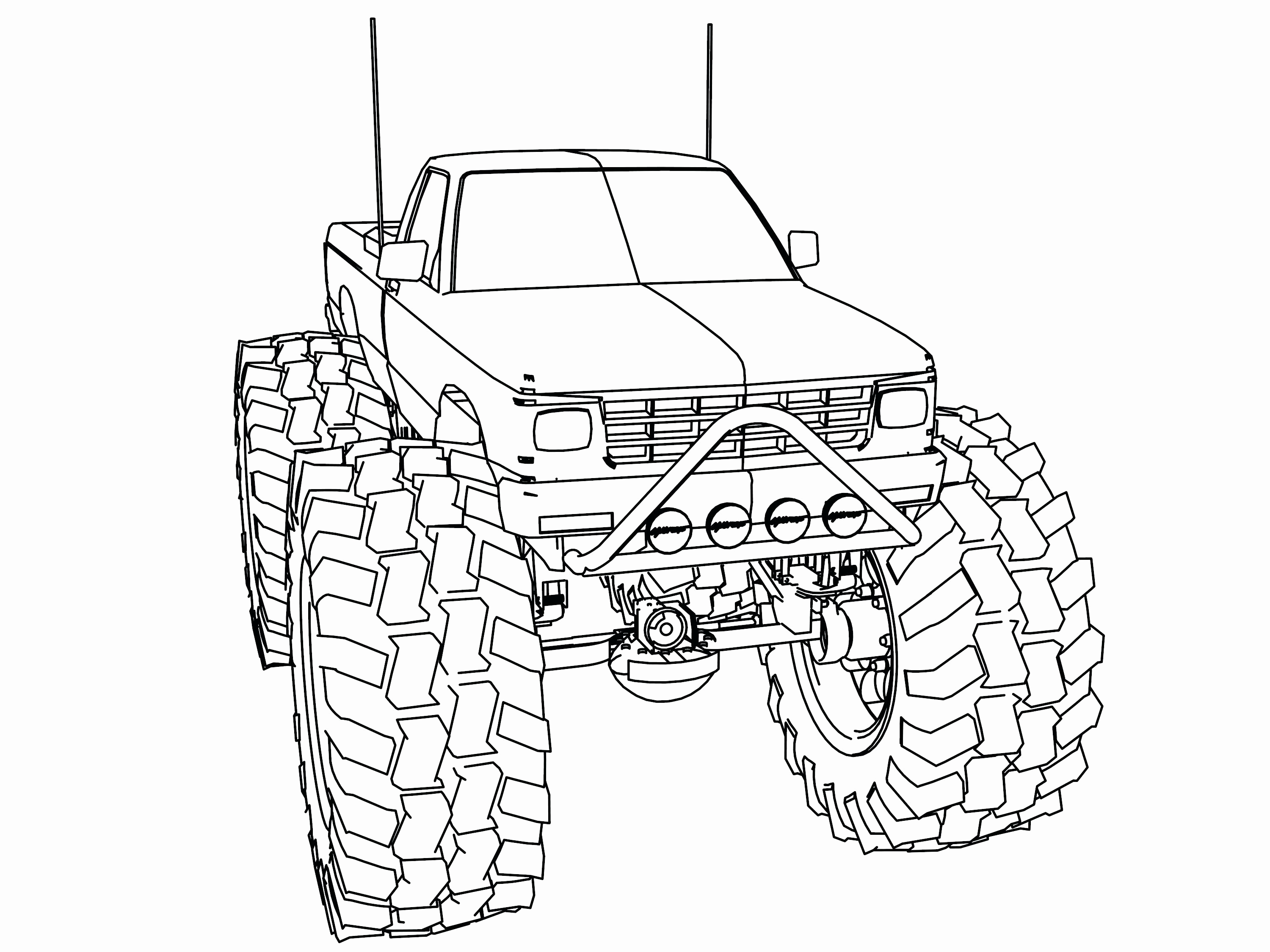 3000x2250 Grave Digger Coloring Pages New Monster Truck Coloring Pages Pdf