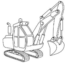 236x220 How To Draw Excavators In 11 Steps Color Sheets, Craft