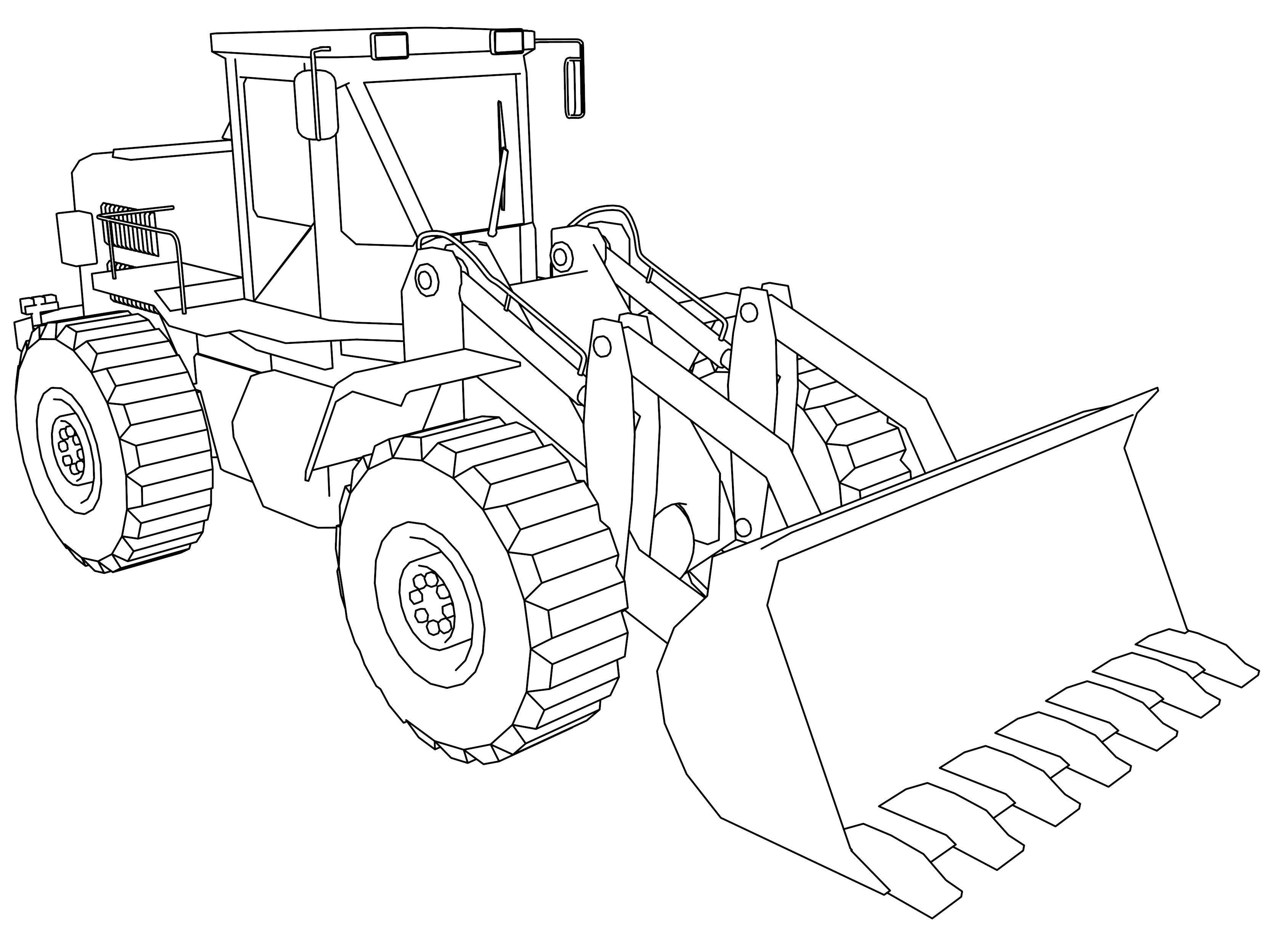 3333x2500 Bulldozer Coloring Page Elegant Excavator Pages 8392 Best Bull