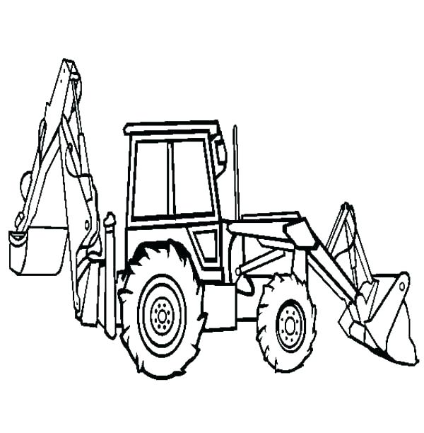 600x612 Bulldozer Coloring Pages Bulldozer Pulling Dirt In Digger Coloring