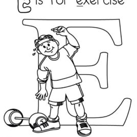 268x268 Exercise For Arms Coloring Page Free Printable Coloring Pages