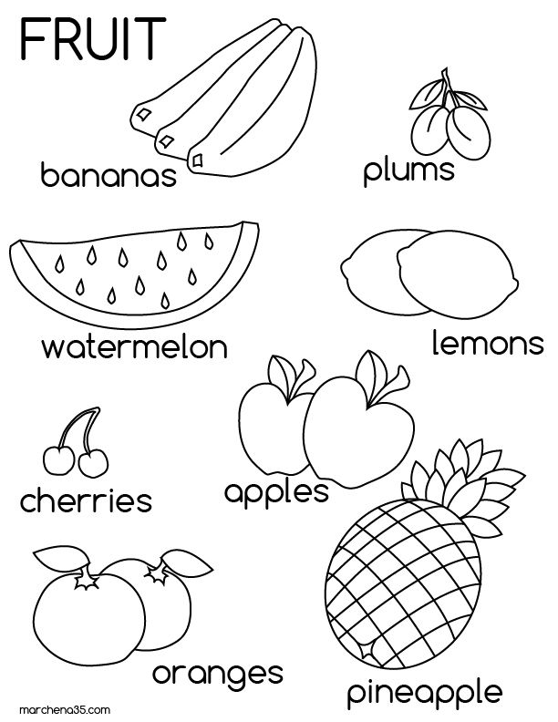 Fruit Pictures For Kids 612x792 Fruit Pictures For Kids