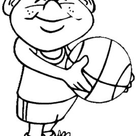 268x268 Doing Exercises Coloring Page Free Printable Coloring Pages