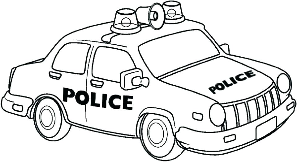 960x526 Police Car Coloring Pages