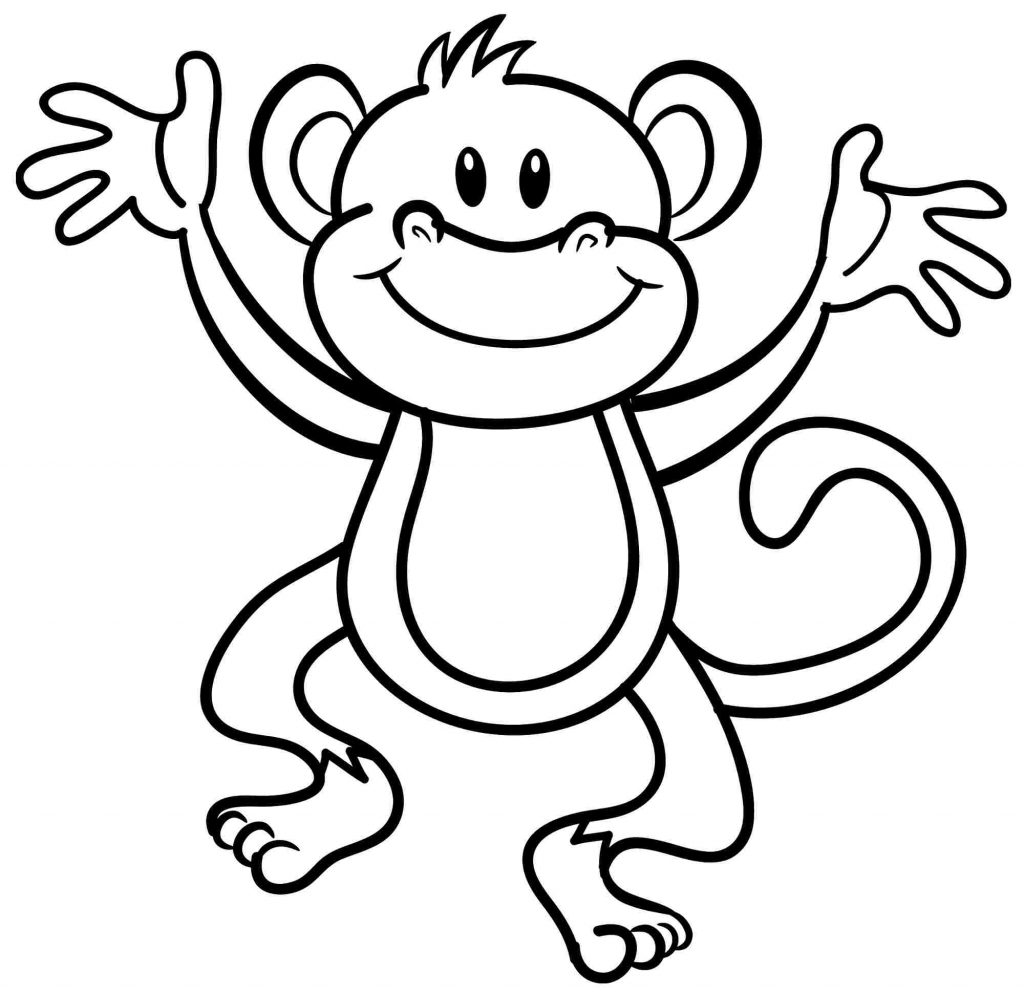 Expert Monkey Coloring Pages 3771 1024x995 Expert Monkey Coloring Pages 3771