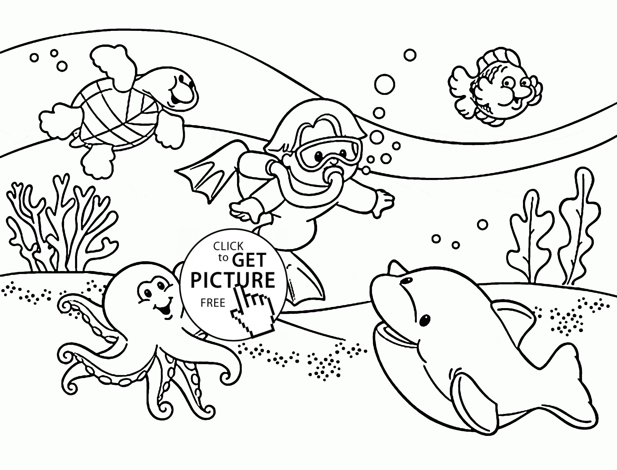 Expert Underwater Coloring Pages Rocket Little Einsteins For Kids 2080x1585 Expert Underwater Coloring Pages Rocket Little Einsteins For Kids