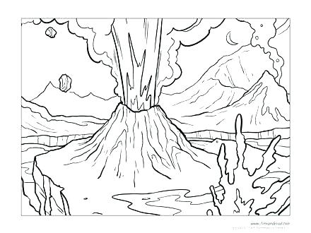 Volcano Coloring Pages Volcano Coloring Pages To Print Hawaii 440x330 Volcano Coloring Pages Volcano Coloring Pages To Print Hawaii