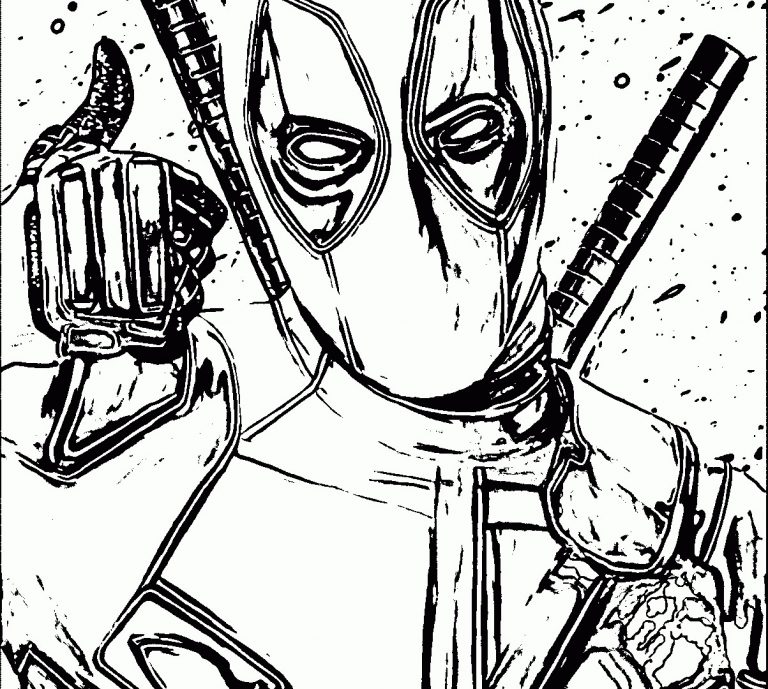 Deadpool Symbol Coloring Pages New Copy Printable Hard Extreme 768x689 Deadpool Symbol Coloring Pages New Copy Printable Hard Extreme