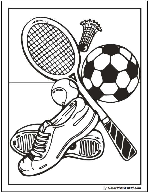 590x762 Sports Coloring Pages Pdf 121 Sports Coloring Sheets Customize