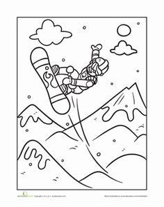 236x297 Bobsled Colouring Page Winter Olympics Crafts For Kids