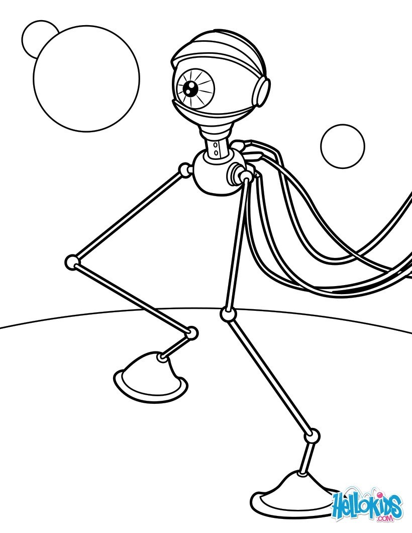 820x1060 Robot Eye Coloring Pages