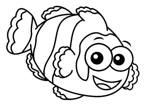 Clown Fish Coloring Page Fish Coloring Pages Printable Angler Fish 600x425 Clown Fish Coloring Page Fish Coloring Pages Printable Angler Fish