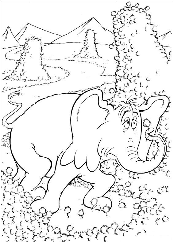 567x794 Horton Coloring Pages To Download And Print For Free