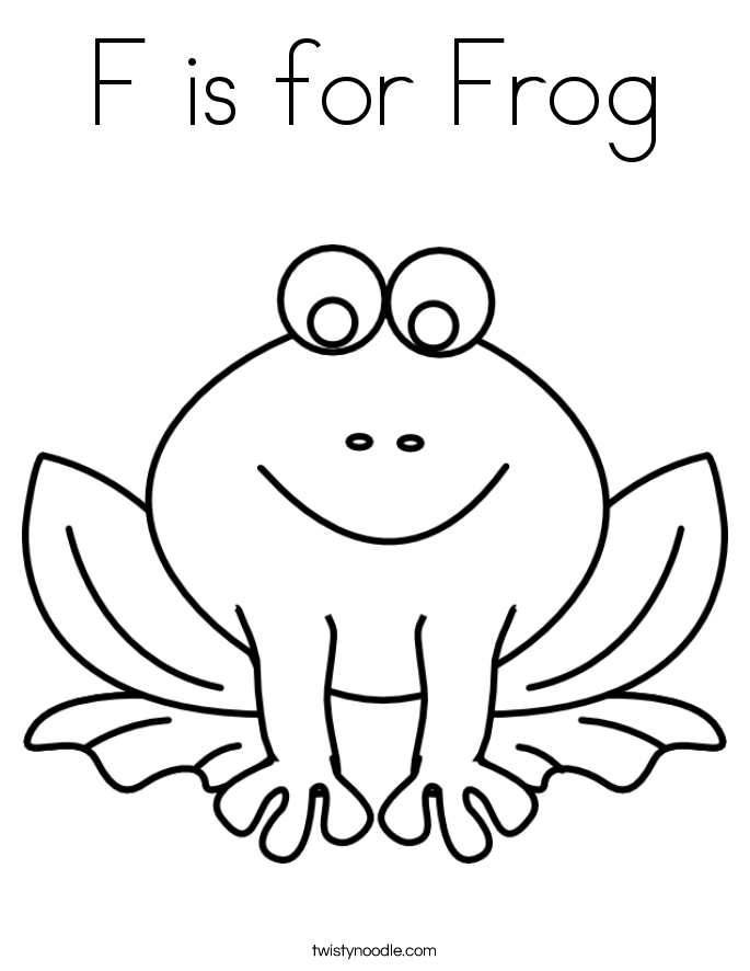 685x886 F Is For Frog Coloring Page