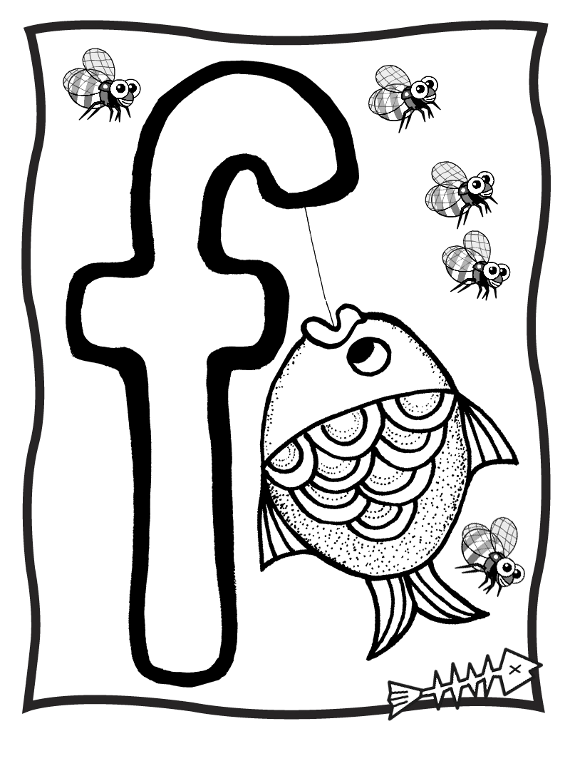 800x1067 Letter F Shaped Circle Coloring Page