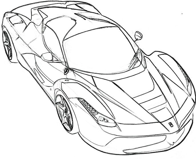 686x557 Ferrari Coloring Pages Wolf Preservation Free Printable General