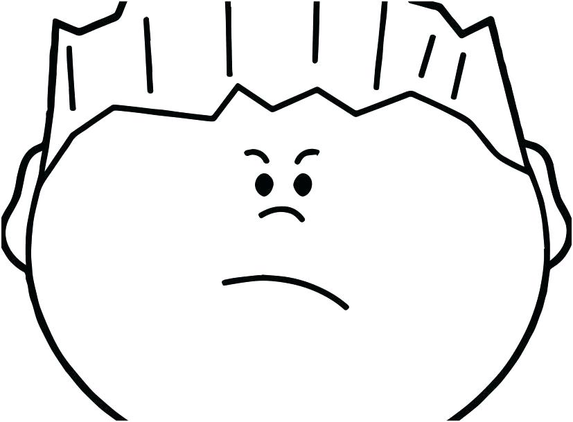 827x609 Angry Face Coloring Page Impair.co