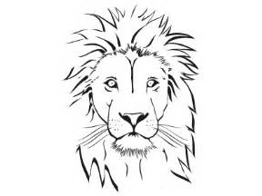 288x216 Lion Face Coloring Pages