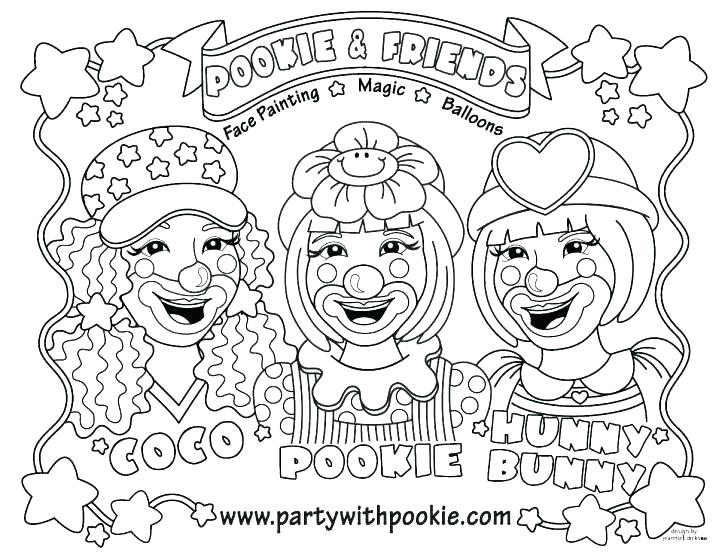 728x559 Clown Colouring Images Funny Circus Clown Coloring Page Clown