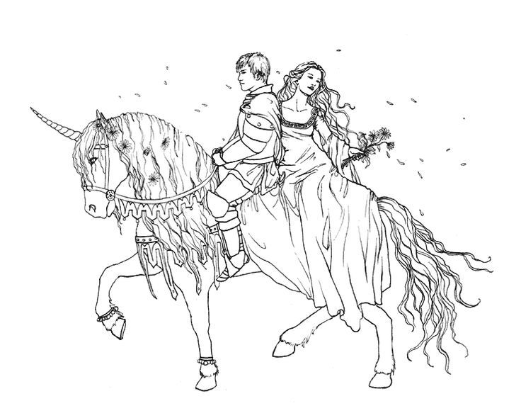736x590 Unicorn Coloring Pages Unicorns And Fairy