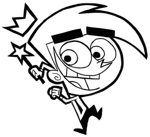600x548 Fairly Oddparents Coloring Pages