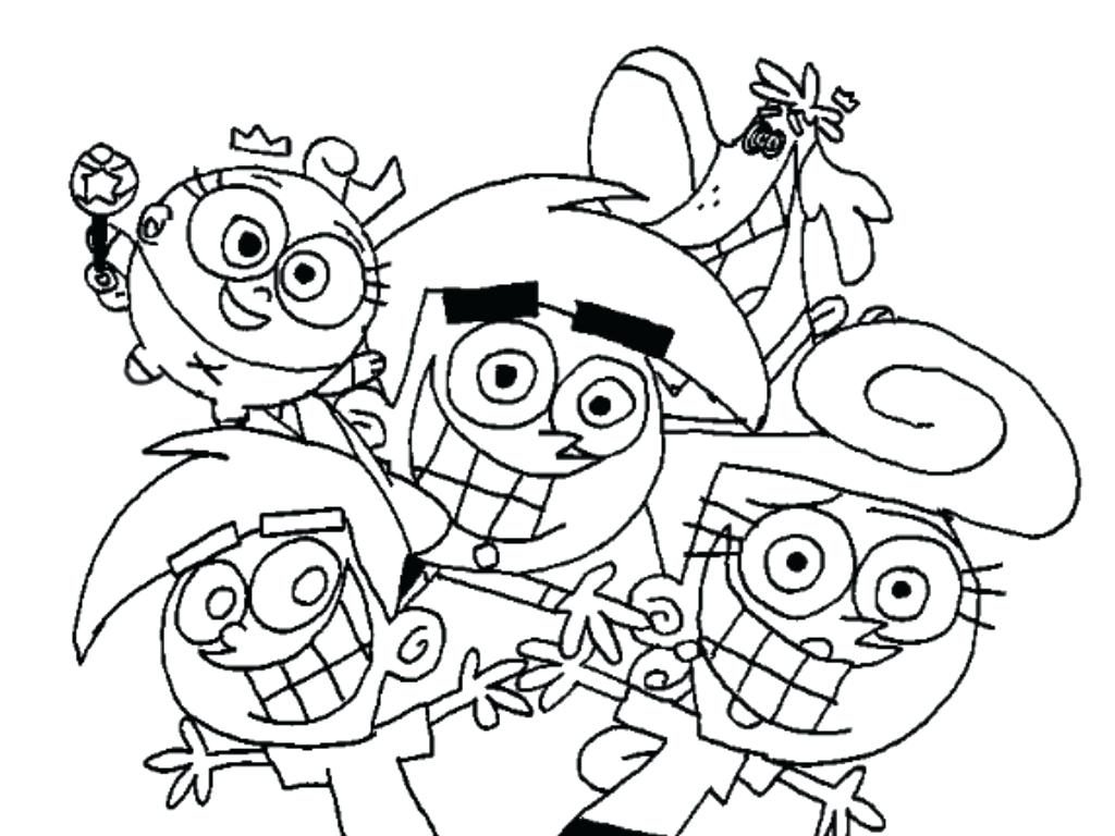 1024x768 Coloring Page ~ Fairly Odd Parents Coloring Pages The Fairly Odd