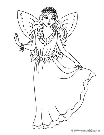 364x470 Fairy Coloring Pages