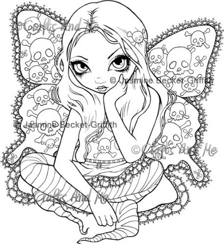 Goth Fairy Coloring Pages For Adults Gothic Fairies Coloring Pages 458x500 Goth Fairy Coloring Pages For Adults Gothic Fairies Coloring Pages