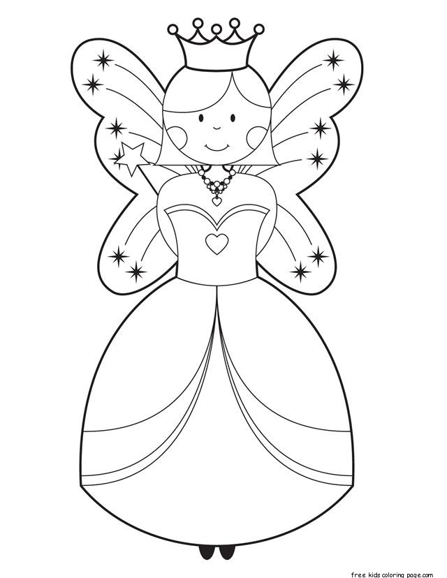 Printable Cute Fairy Coloring Pages For Girls 640x828 Printable Cute Fairy Coloring Pages For Girls