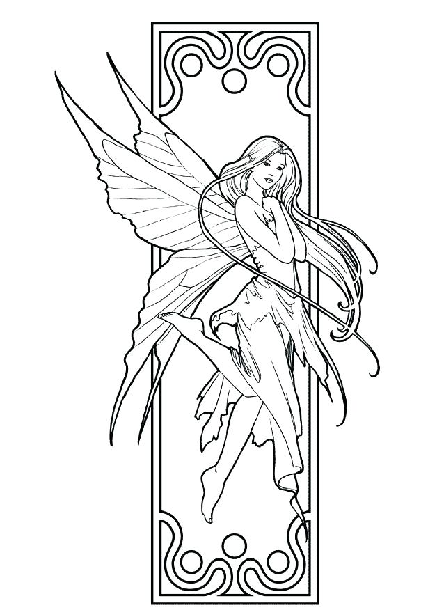Printable Coloring Pages Of Fairies 605x876 Printable Coloring Pages Of Fairies