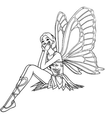 Fairy Coloring Pages For Kids