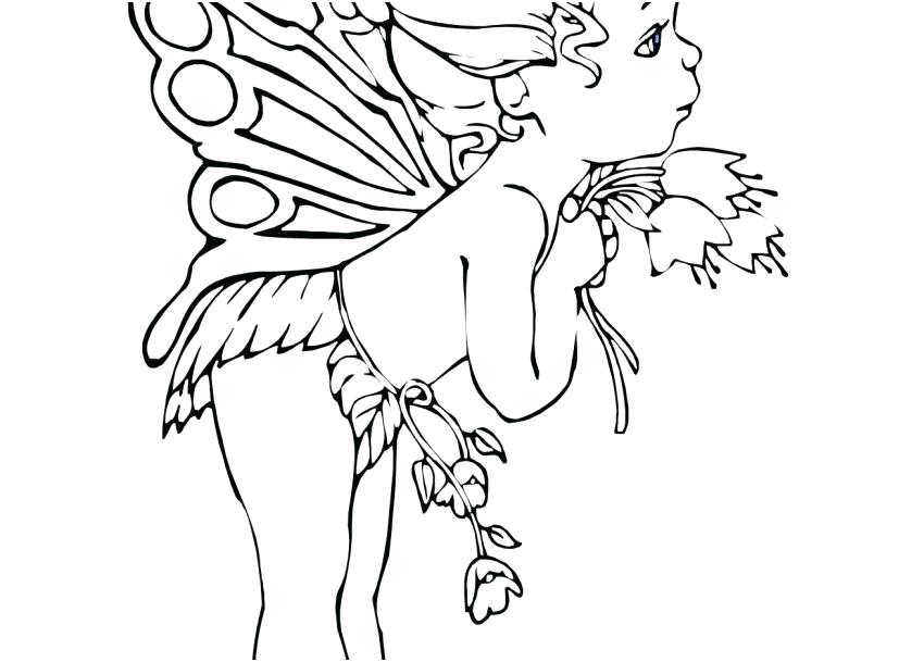 Fairy Coloring Pages For Kids Beautiful Fairy On Water Coloring 827x609 Fairy Coloring Pages For Kids Beautiful Fairy On Water Coloring