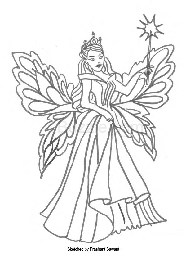 Fairy Coloring Pages For Kids Coloring Pages Draw A Fairy Coloring 600x860 Fairy Coloring Pages For Kids Coloring Pages Draw A Fairy Coloring