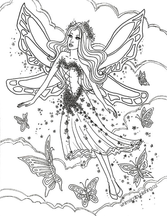 Free Colouring Pages On Detailed Fairy Coloring Pages 560x724 Free Colouring Pages On Detailed Fairy Coloring Pages