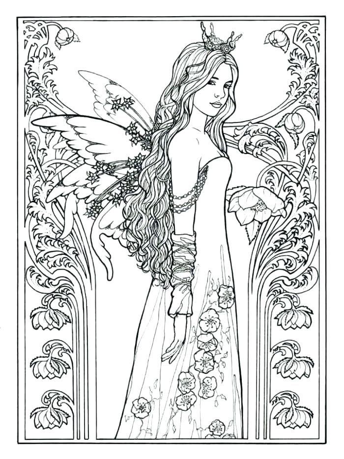 700x933 Coloring Pages Free Fairy Coloring Page By Molly Fairy Tale