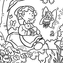 Fairy Garden Coloring Pages at GetColorings.com | Free printable ...