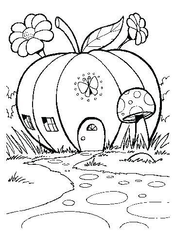 360x480 Fairy House Coloring Pages Get Free High Quality Wallpapers Fairy