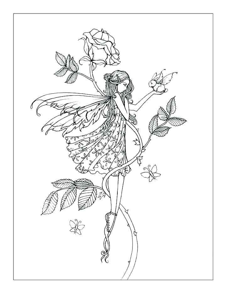 720x932 Fairy House Coloring Pages