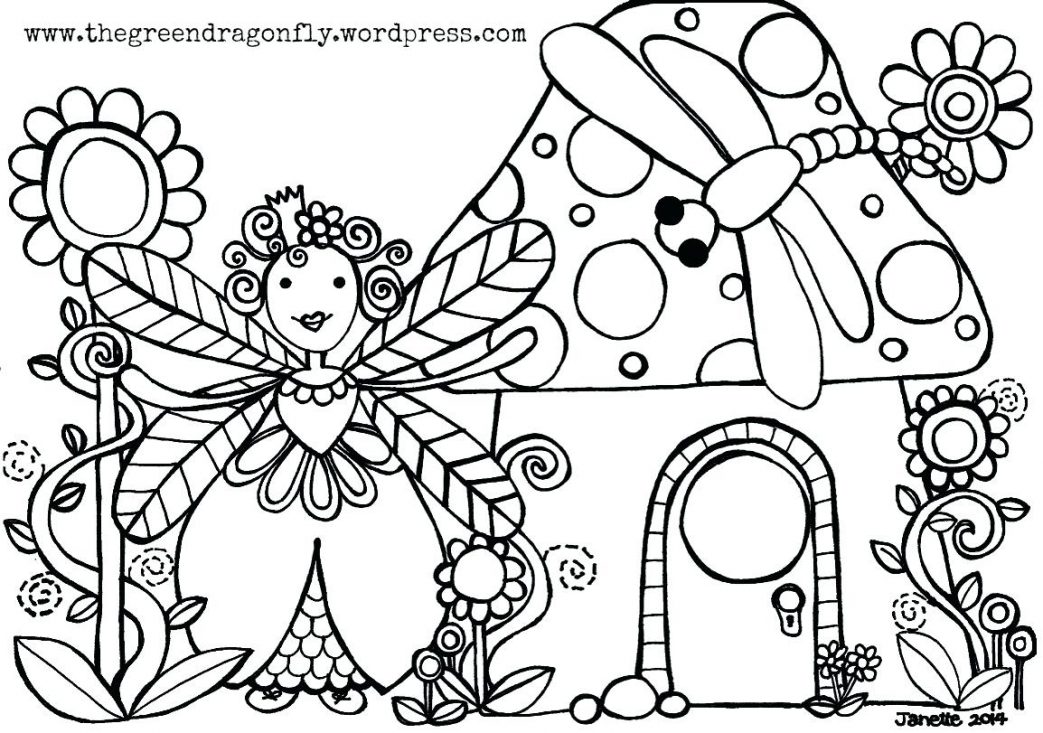 1043x733 Free Coloring Pages Fairy Tales Marvelous With For Teens Fairies