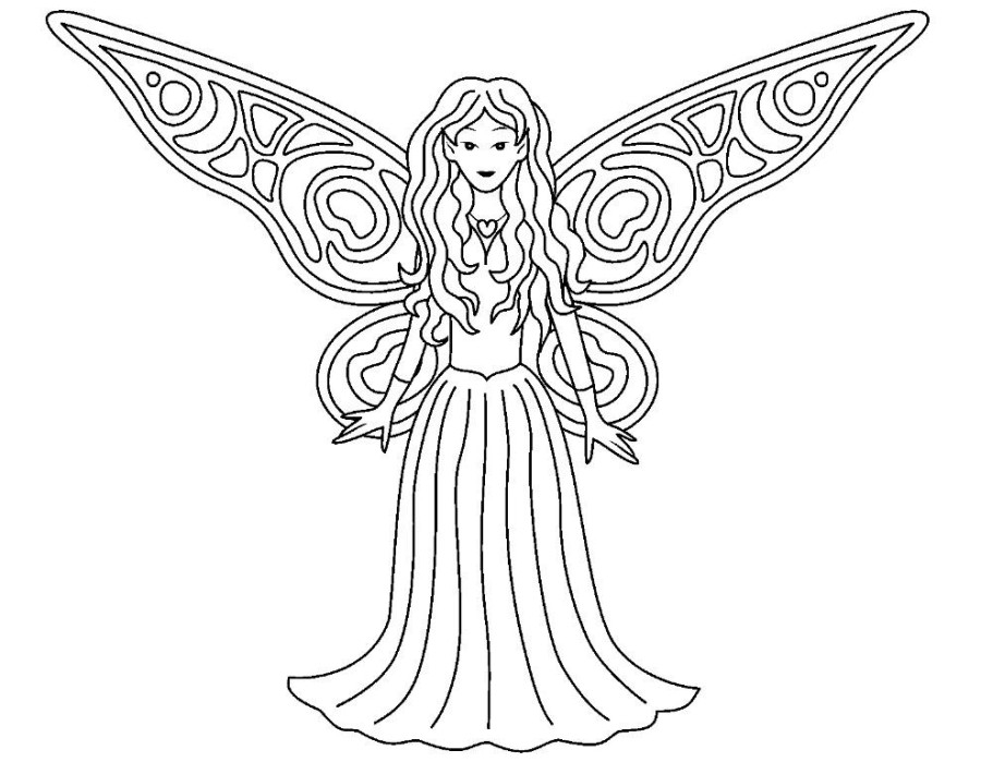900x699 Fairy Princess Coloring Pages Printable 17 Fairy Princess Coloring