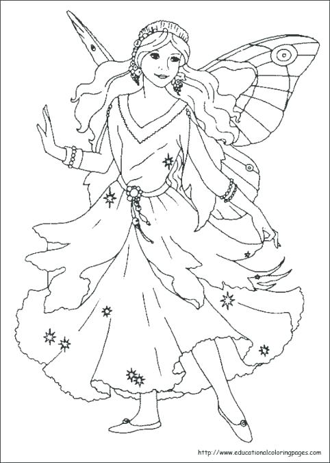 Fairy Princess Coloring Pages at GetColorings.com | Free printable ...