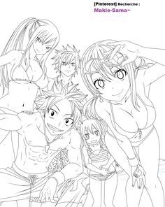 Fairy Tail Coloring Pages Anime