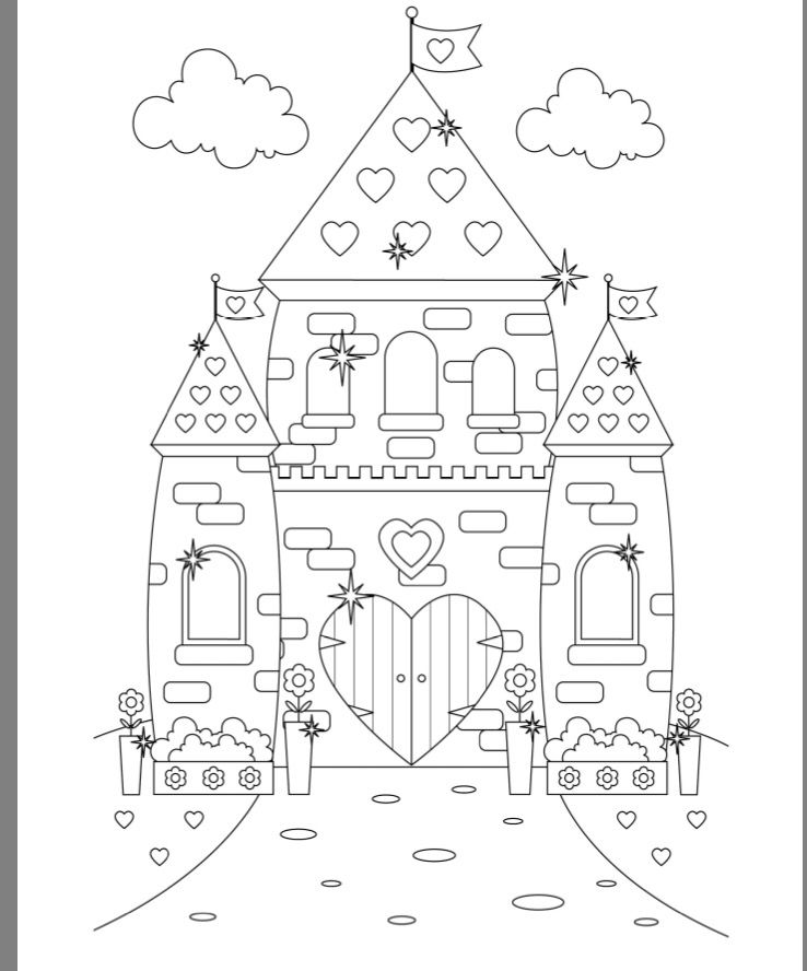 Princess Castle Colouring Page Castle Coloring Pages 738x888 Princess Castle Colouring Page Castle Coloring Pages